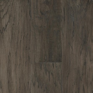 Drift Gray Hickory Hickory 1/4 in. T x 6.5 in. W Waterproof Wire Brushed Engineered Hardwood Flooring (21.7 sqft/case)
