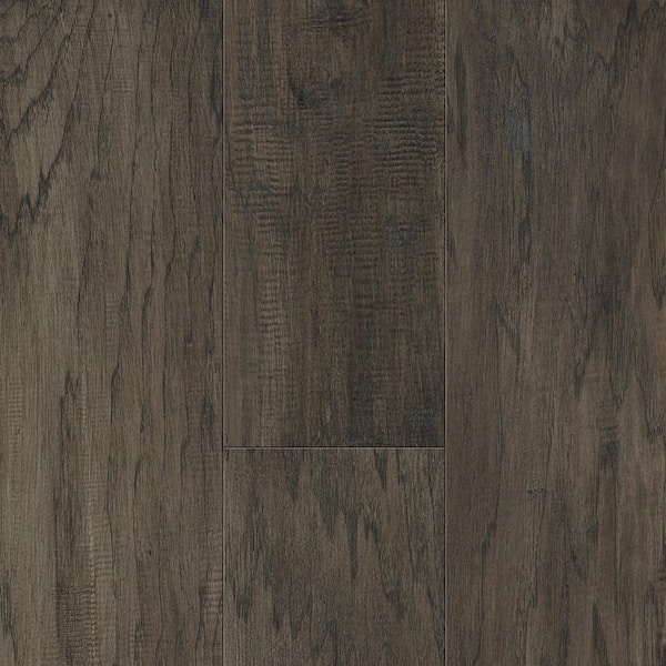 Sure+ Drift Gray Hickory Hickory 1/4 in. T x 6.5 in. W Waterproof Wire Brushed Engineered Hardwood Flooring (21.7 sqft/case)