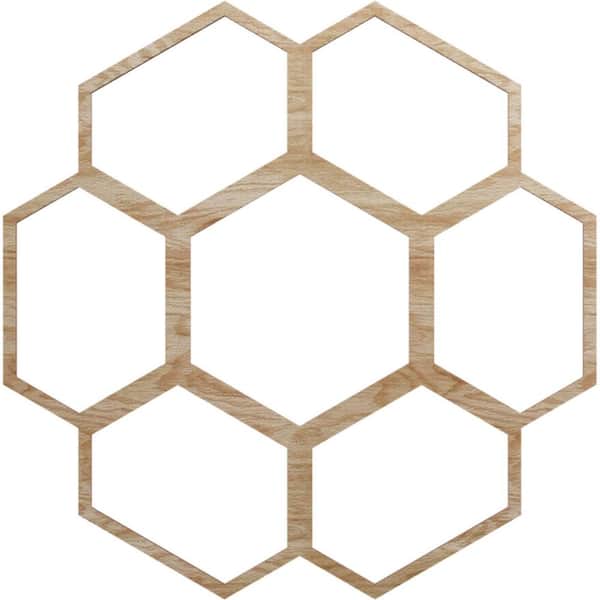 Ekena Millwork 26 in. x 11.125 in. x 0.25 in. Wood Medallion Moulding