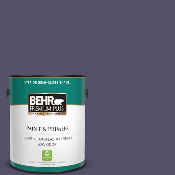 BEHR PREMIUM PLUS 1 gal. #PPU16-19 Mardi Gras Semi-Gloss Enamel Low Odor Interior Paint & Primer