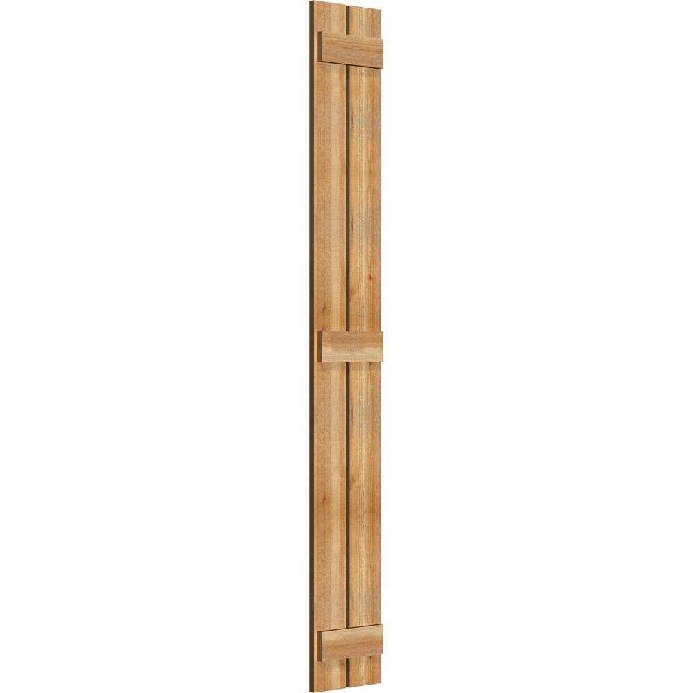 Rustic Western Red Cedar 78" Handcrafted Board-n-Batten Shutters