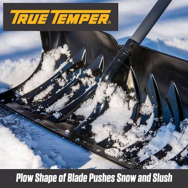 38.3 in. Steel Handle Plastic Snow Shovel