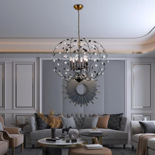 Black deals branch chandelier