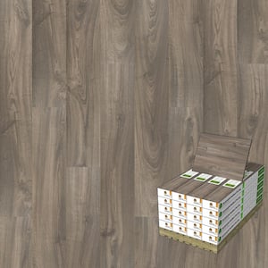 Vert Haus Sandstorm Grey Oak 10 mm T x 7.4 in. x 47.2 in. Waterproof Hybrid Resilient Flooring (540 sq. ft. /pallet)