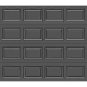 Classic Steel Short Panel 9 ft. x 7 ft. Insulated 6.5 R-Value Charcoal Garage Door without windows