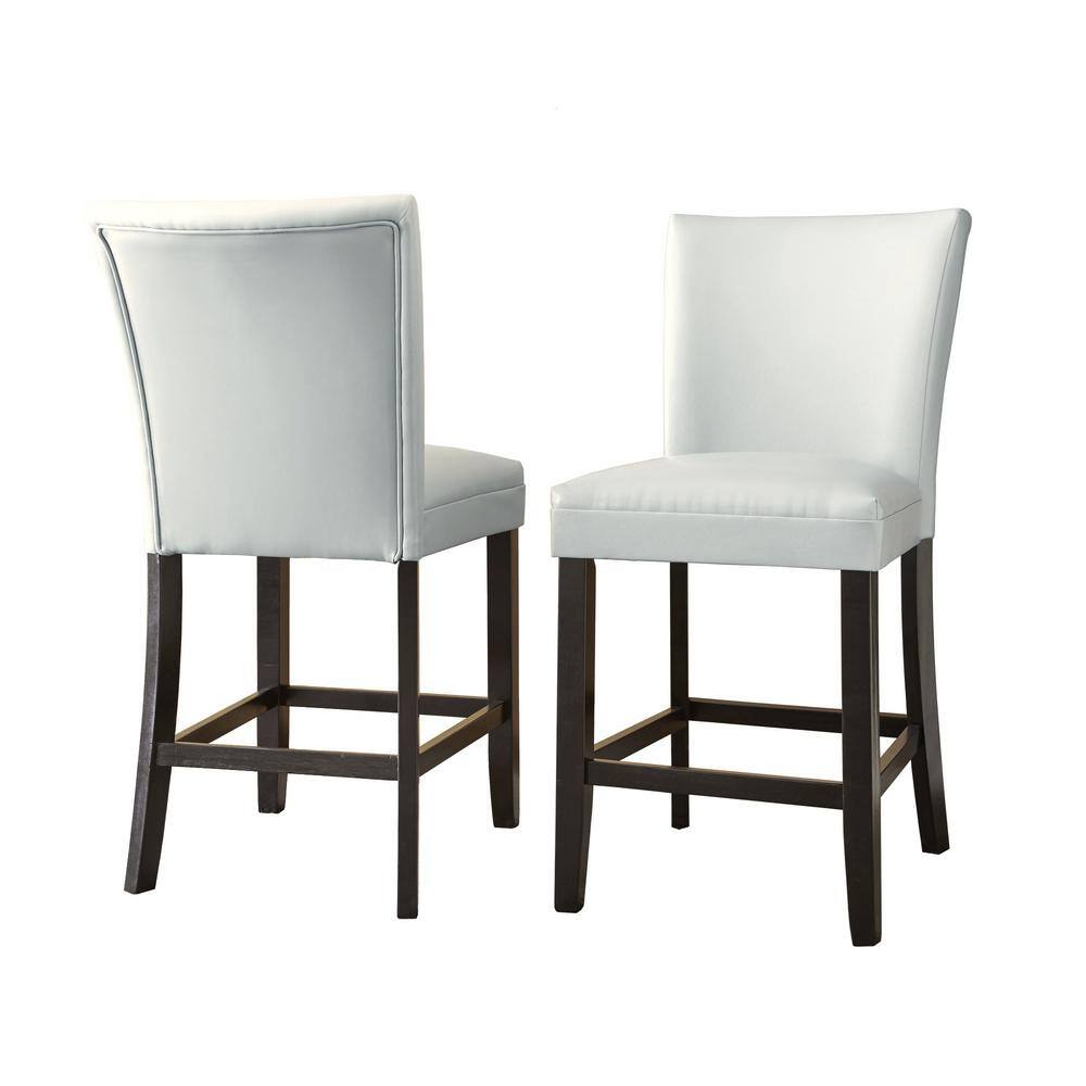 Steve Silver 24 in. Matinee White Counter Chair (Set of 2) MT500CCW The Home Depot