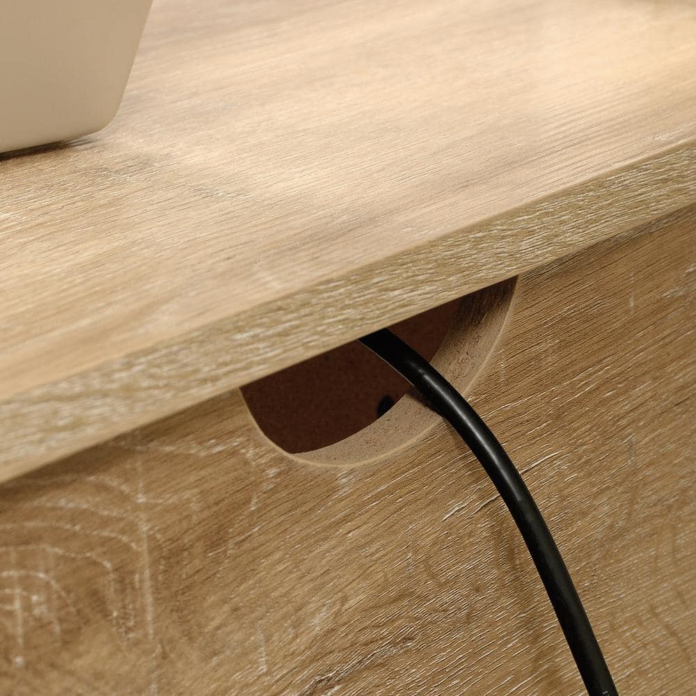 Orchard Oak Double Pedestal Desk with Storage