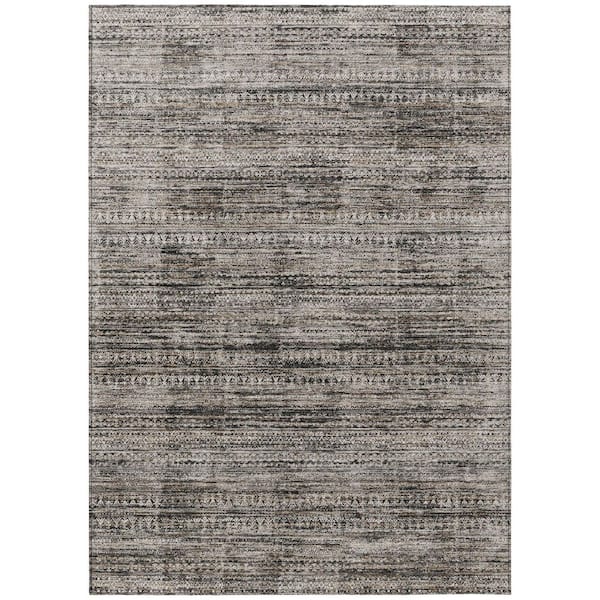 Chantille Machine Washable Indoor/Outdoor Abstract ACN1971 Taupe 3 ft. x 4 ft. Area Rug