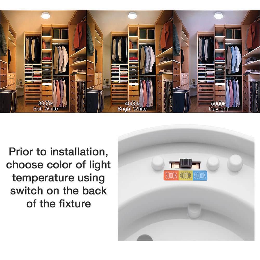 Brushed Nickel 7in LED Indoor/Outdoor Flush Mount Light