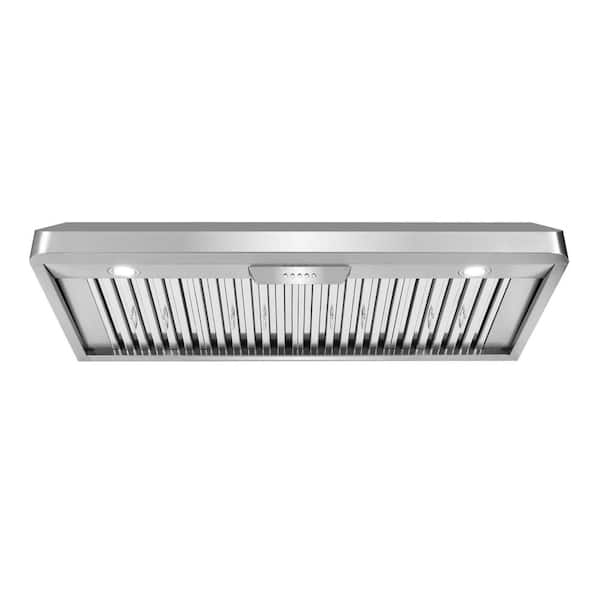 Cosmo 30 in. Ducted Under Cabinet Range Hood in Stainless Steel with Touch  Display, LED Lighting and Permanent Filters COS-QS75 - The Home Depot