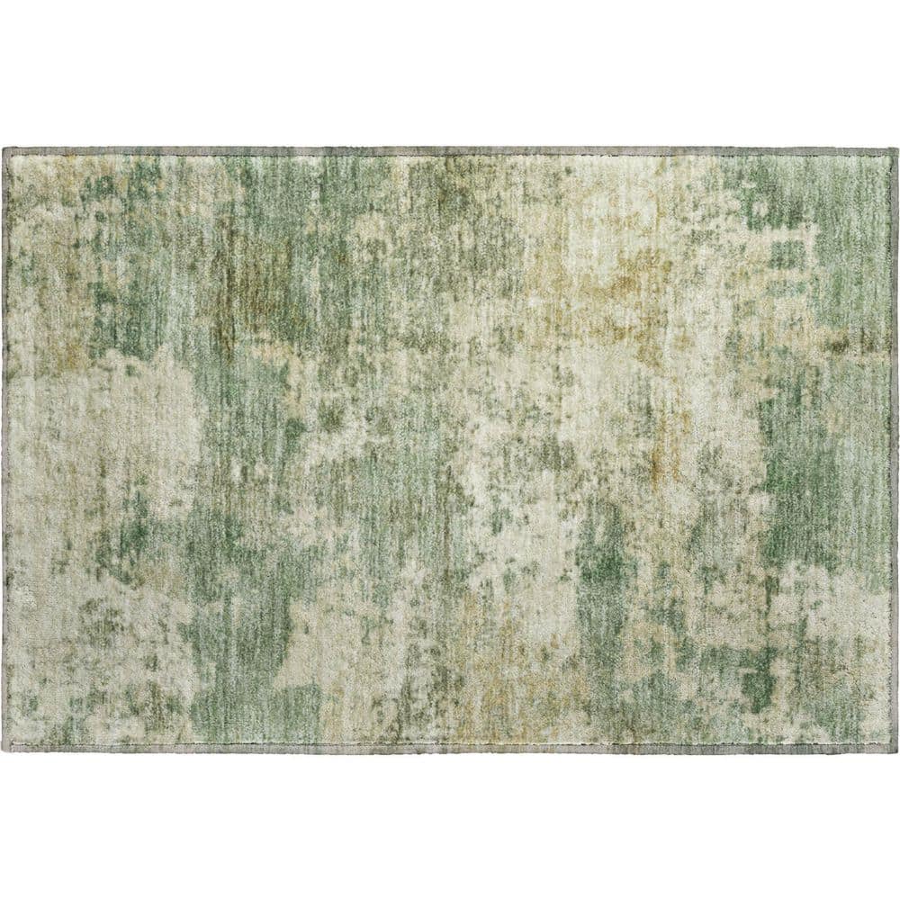 Mayfield Premium Machine Washable Abstract AMF2366 Sage 2 ft. x 3 ft. Accent Rug price history on PriceWatchPro