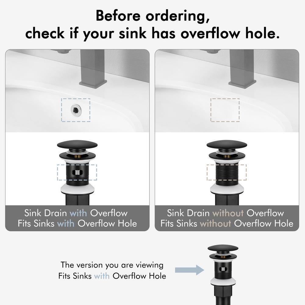 Matte Black Stainless Steel Single Handle Bathroom Faucet