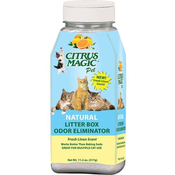 Citrus Magic 11.2 oz. Fresh Linen Litter Box Odor Eliminating Powder (3-Pack)