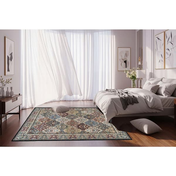 Dynamic Rugs Ancient Garden Multi Panel 8 ft. x 11 ft. Indoor Area