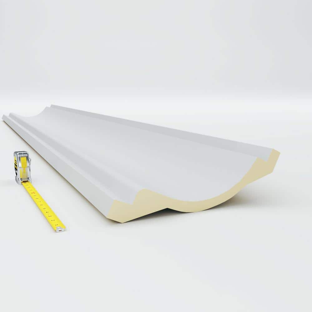 Classic White Polyurethane Crown Moulding 94.5" Length