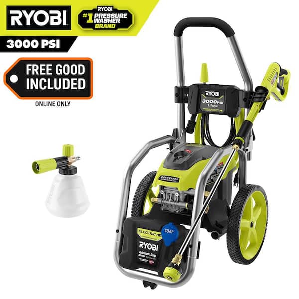 3000 PSI 1.1 GPM Cold Water Electric Pressure Washer with Premium Foamer