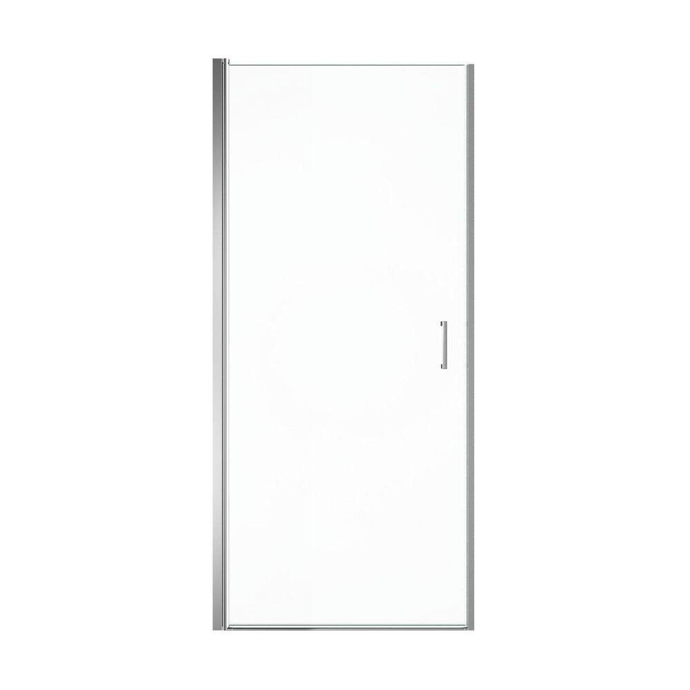 30 in. W x 72 in. H Pivot Semi-Frameless Shower Door in Chrome with 1/4 in. SGCC Tempered Glass price history on PriceWatchPro