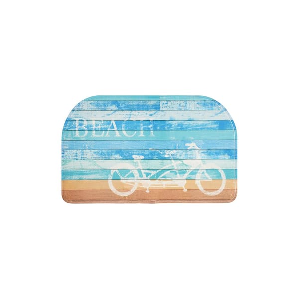 EverGrace Riding at Beach Semi Circle Kitchen Mat 18in.x 30in.