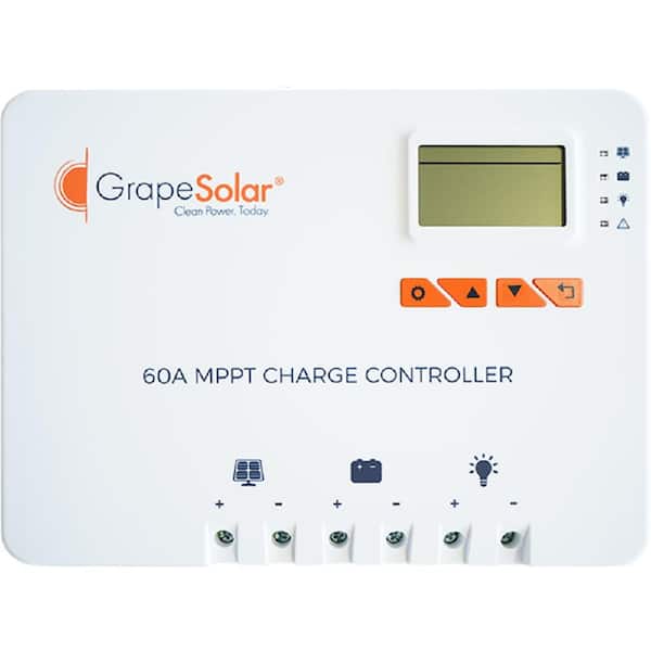 Grape Solar Zenith 12 24 36 48 Volt 60 Amp Mppt Solar Charge Controller Gsmpptzenith60 The Home Depot