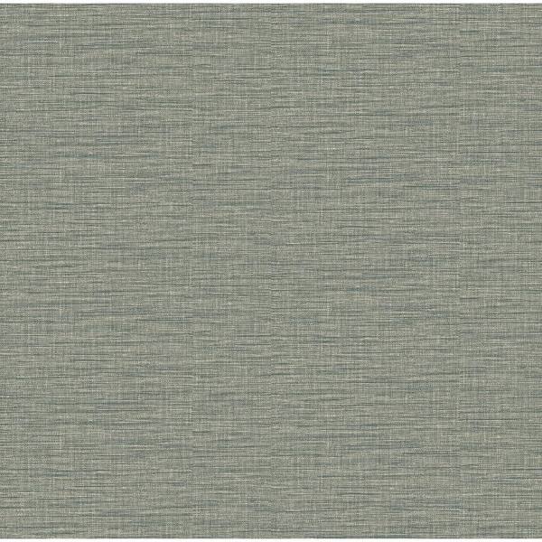 A-Street Prints Lela Jade Faux Linen Wallpaper Border Sample