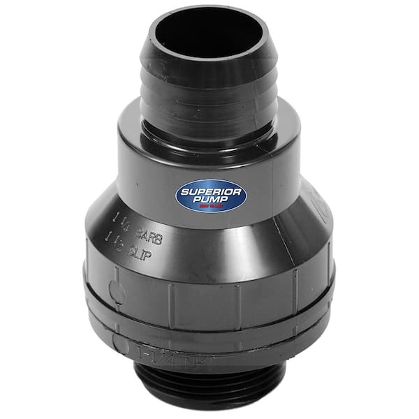 99507 1-1/4 in. MPT x 1-1/4 in. Barb or 1-1/2 in. Slip ABS Check Valve