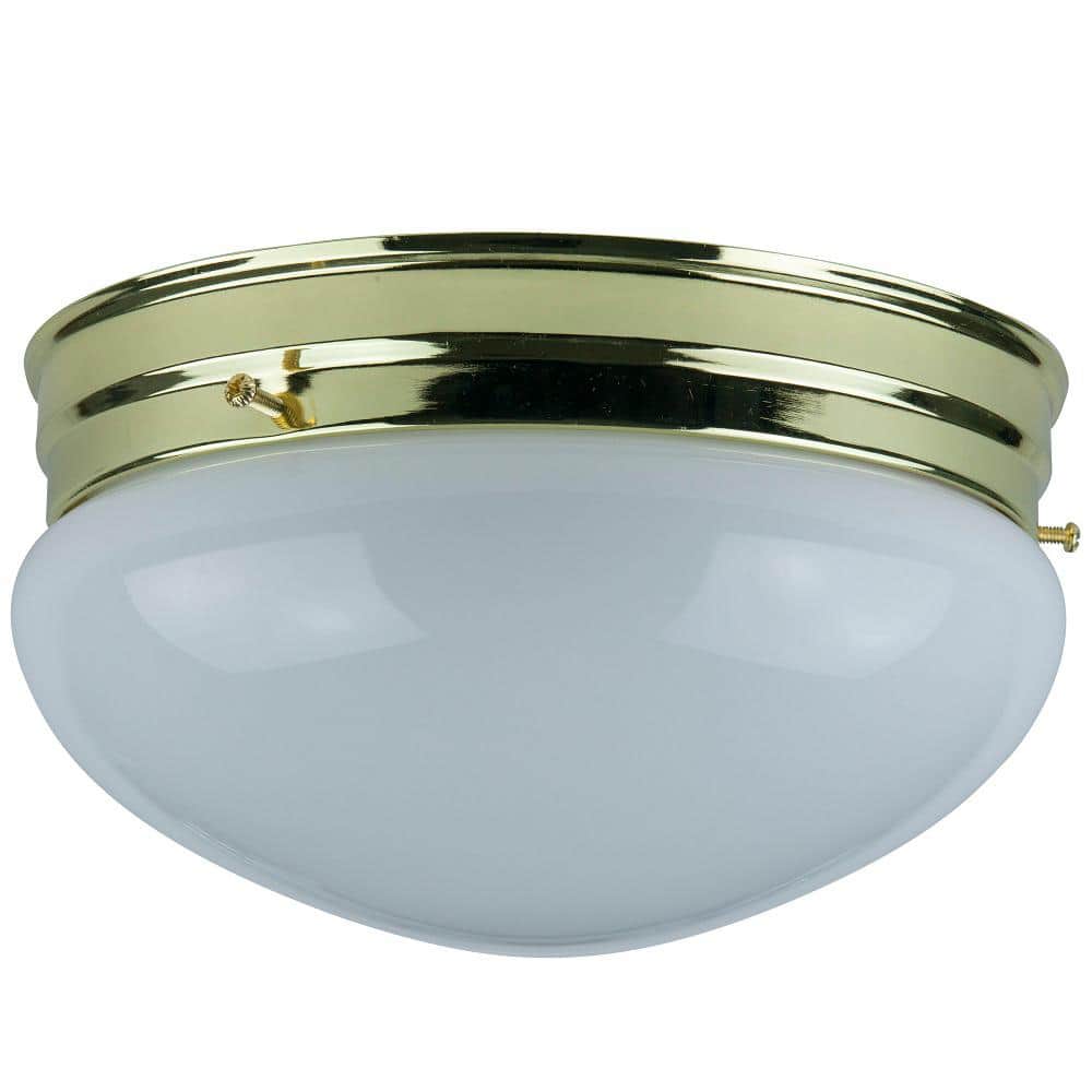 Sunlite 8 in. 2-Light Polished Brass ...