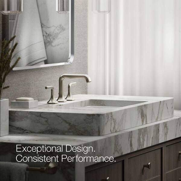 KOHLER Occasion Bathroom Sink Faucet Spout with Straight Design in Vibrant Polished Nickel