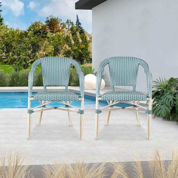 Light blue best sale outdoor chairs