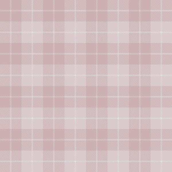 Unbranded Pink Little Explorers 2 Twilled Tartan Matte Finish Non-Pasted Non-Woven Wallpaper Sample