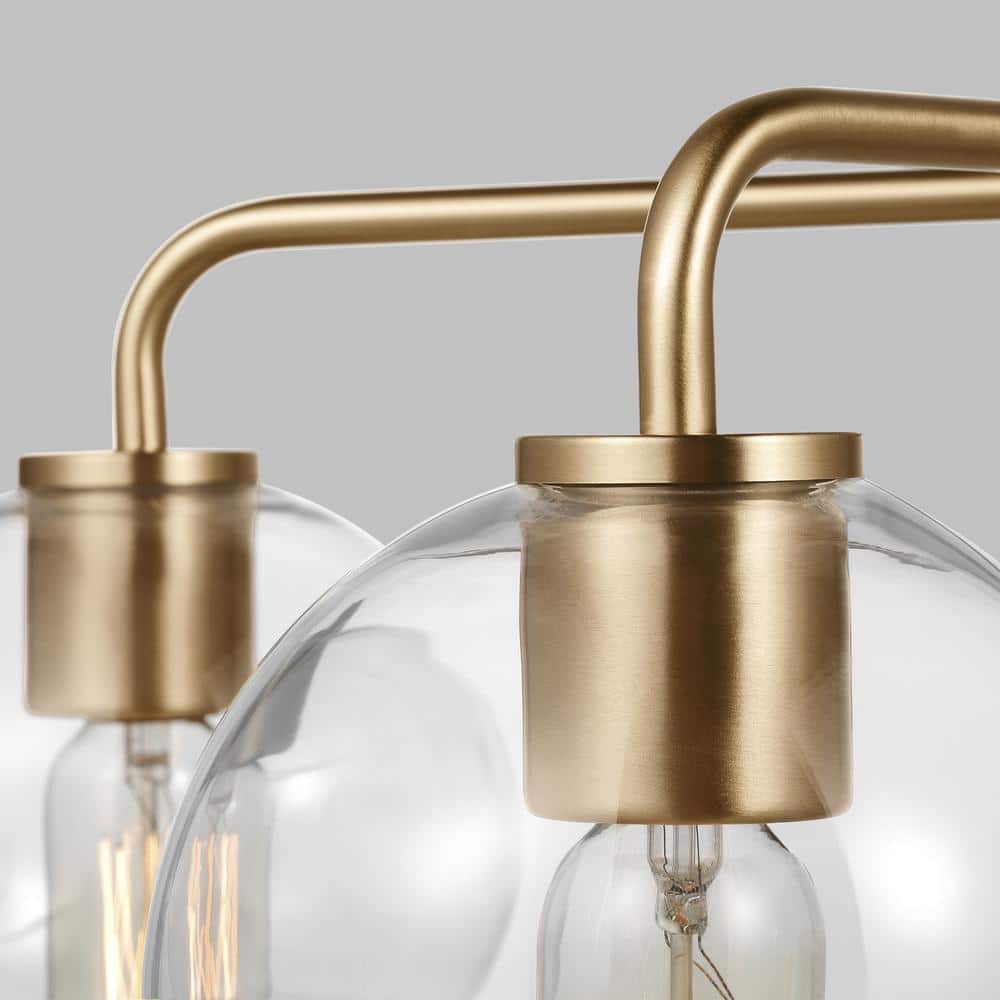 Orley Vintage Industrial Brass 5-Light Outdoor Chandelier