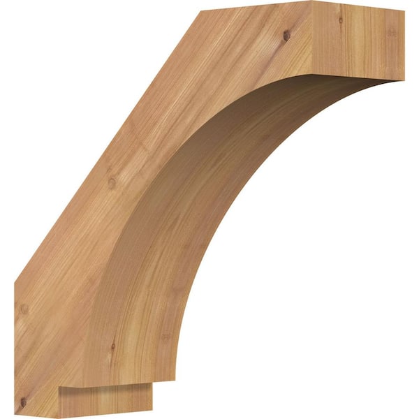 5 1/2"W x 16"D x 16"H Imperial Smooth Knee Brace, Western Red Cedar