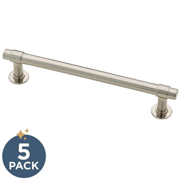 Franklin Brass 5-Pack 5-1/16 in. (128 mm) Classic Cabinet Bar Pulls in Satin Nickel with Antimicrobial Properties