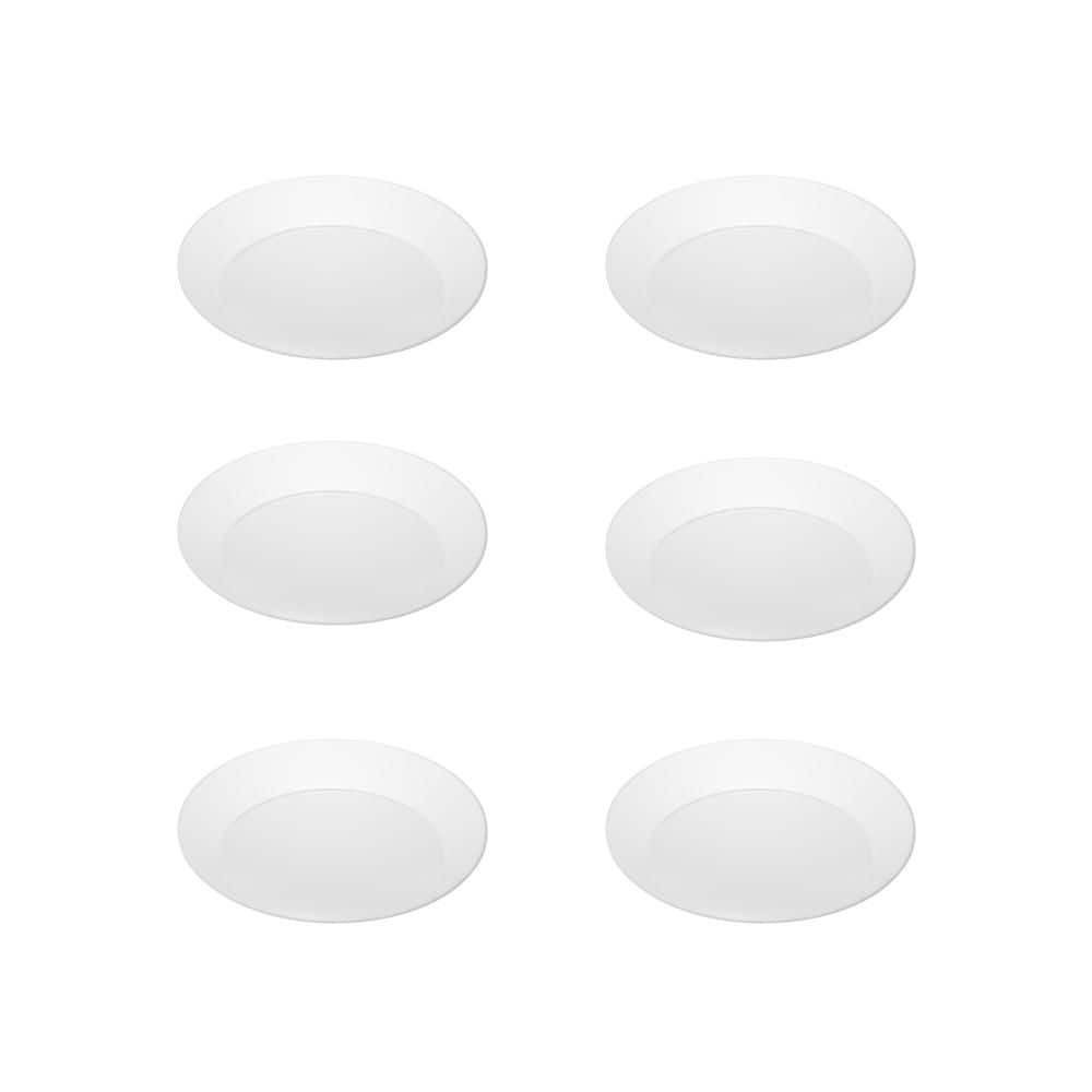 6-Pack 6 in. 90 CRI 3000K Warm White Dimmable Integrated LED Disk Light Flush Mount Ceiling Light price history on PriceWatchPro