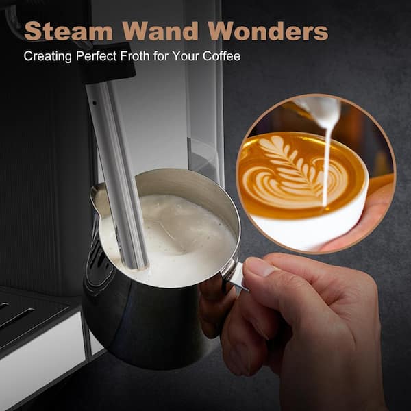 cadeninc 2-Cup Stainless Steel Espresso Machine with ESE POD - Main Image