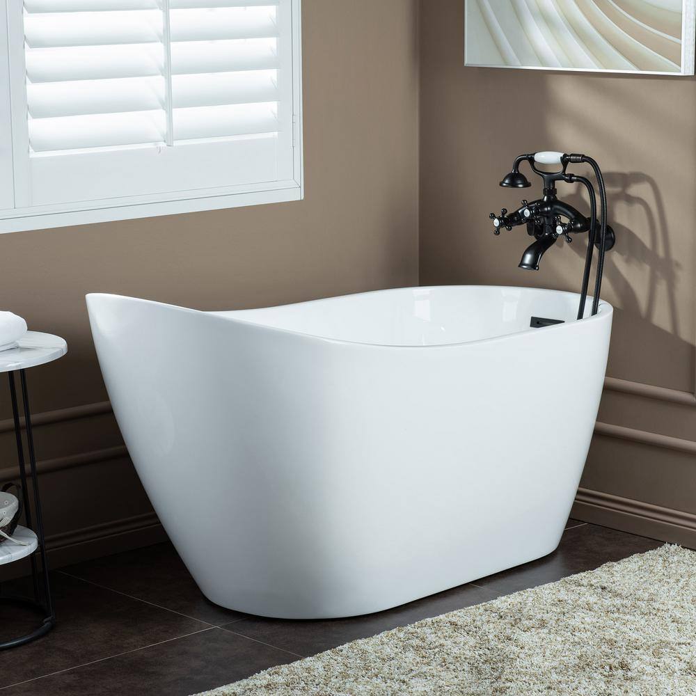 Oil Rubbed Bronze Wall Mount Tub Faucet with Handshower