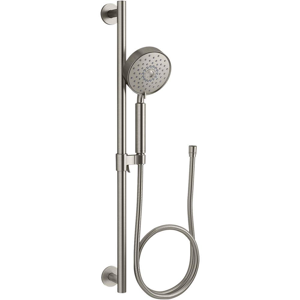 KOHLER Purist 3-Spray Round Hand Shower Kit with Katalyst Air-Induction ...