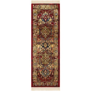 District Potomac Red 2 ft. 2 in. x 6 ft. Runner Rug
