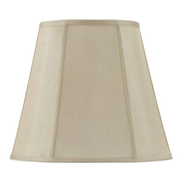 Cal Lighting Traditional Fabric Lamp Shade - 4\" Top, 12\" Bottom, Cream Color