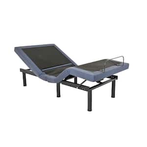 OS65 Black and Grey King Adjustable Bed Base with 4-Motors