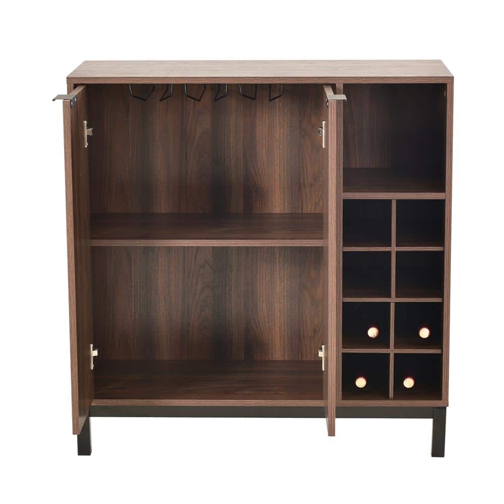 Brown Sideboards and Buffets With Wine Racks Storage LC952324 The
