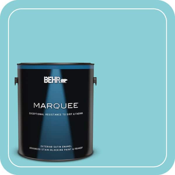 BEHR MARQUEE 1 gal. Home Decorators Collection #HDC-MD-14 Sky Watch Satin Enamel Exterior Paint & Primer