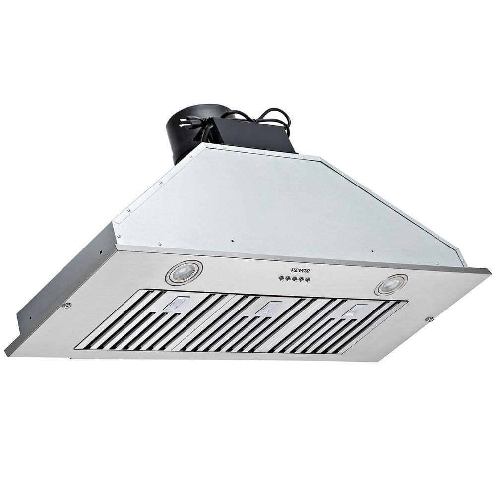 36-Inch Stainless Steel Convertible Insert Range Hood with Charcoal Filter