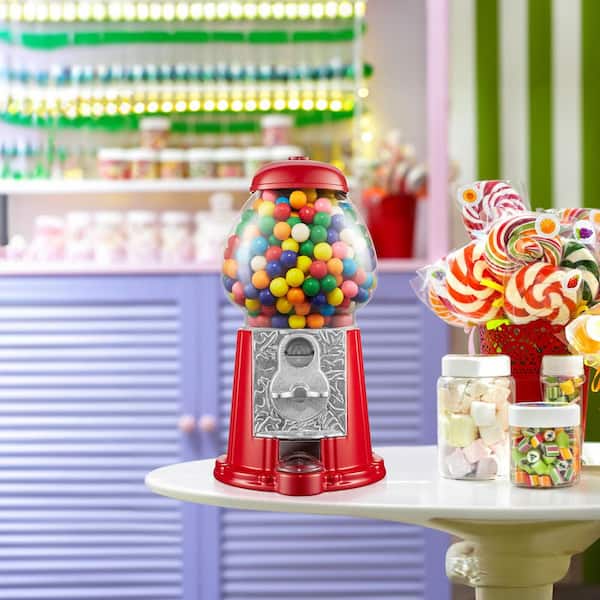 Olde Midway 12 in. Gumball Machine, Vintage Style Candy Dispenser