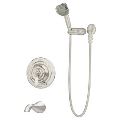 Symmons Elm 1-Handle Wall-Mount Shower Trim Kit in Polished Chrome 