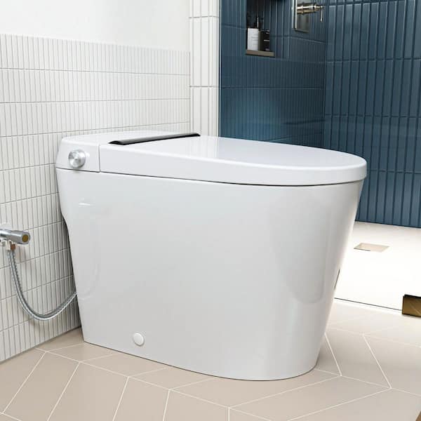 flexwitme ロンT S yokosquad flex wit me Los Flexi Non Electric Bidet Toilet Elongated, White ADA Tankless