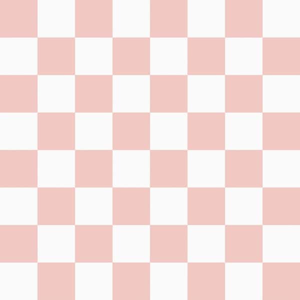Pink Checkmate Vinyl Peel and Stick Wallpaper Roll (Covers 28 sq. ft.)