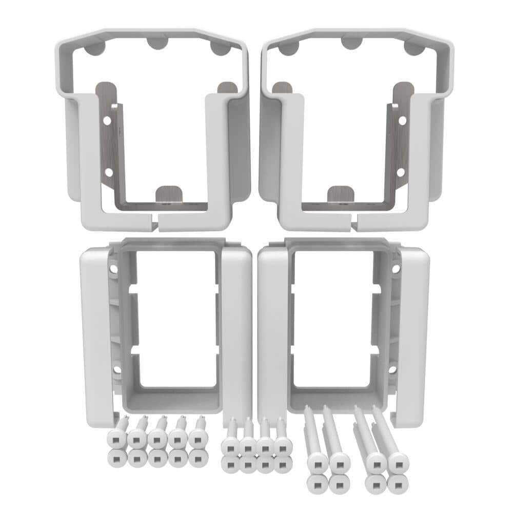 Veranda T-Rail Vinyl Level Bracket Kit 73045541 - The Home Depot