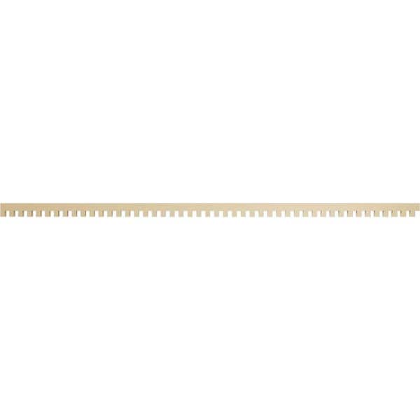 Ekena Millwork 1 in. D x 3 in. W x 94 in. L Primed Polyurethane Panel Moulding