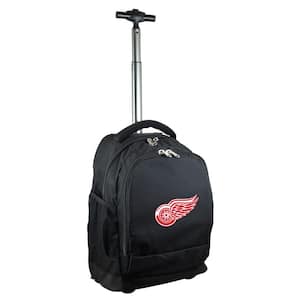 NHL Detroit Red Wings 19 in. Black Wheeled Premium Backpack