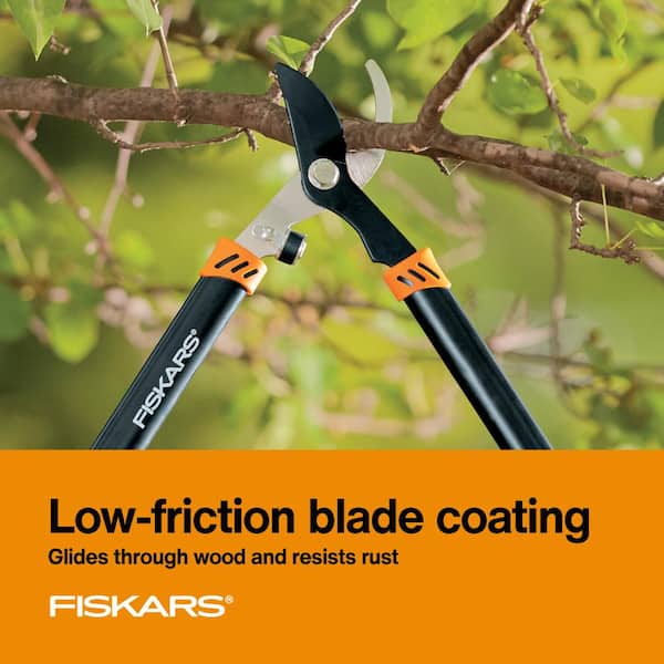 Fiskars 1 in. Titanium Coated Steel Blade Bypass Hand Pruner